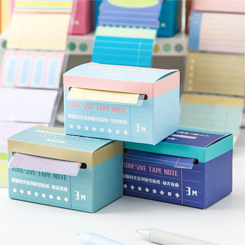 70 Sheet Study Stationery Sticky Note Ins Style Gradual Change Pull Out Sticky Notes American Notepad Student School Supplies