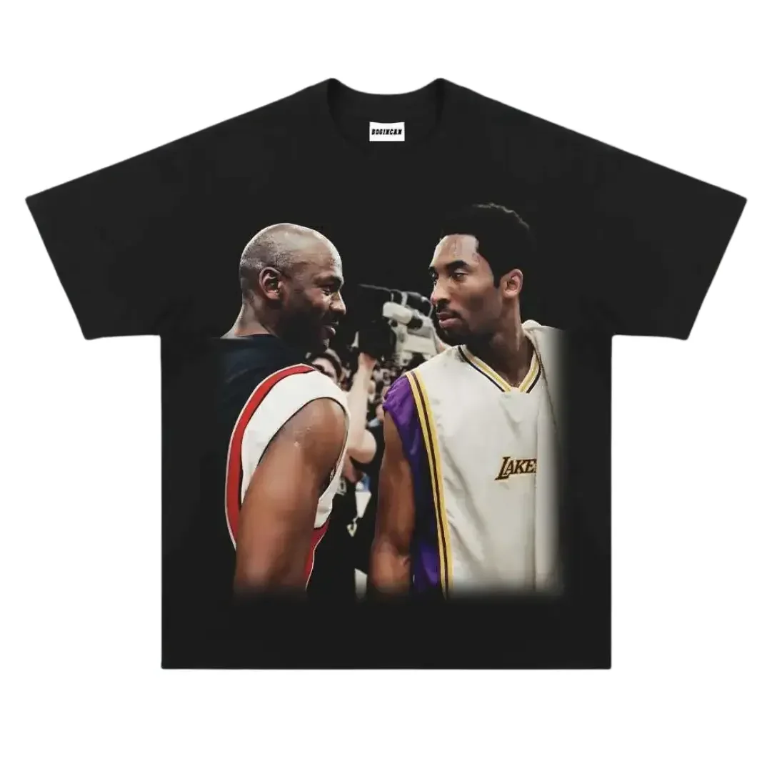 Camiseta vintage KOBE Y JORDAN, camiseta de Kobe Bryant y Michael Jordan, camiseta de baloncesto unisex, camisetas con gráficos de hip hop, camiseta de regalo, ropa de calle para hombre y mujer