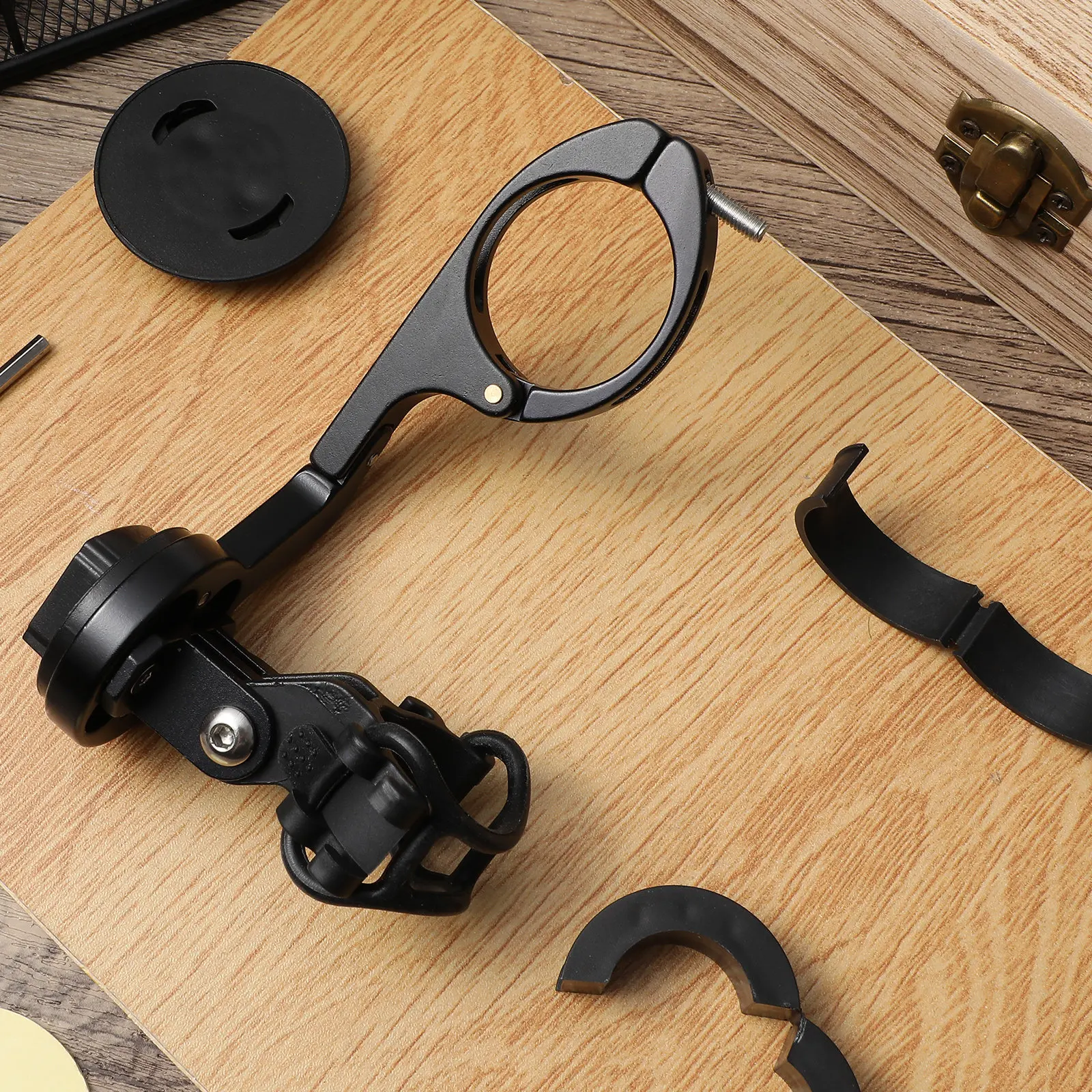 

Bike Computer Mount Extended Out-Front Mount Aluminum Alloy Handlebar Odometer Holder Bicycle Computer Sports Holder Stable