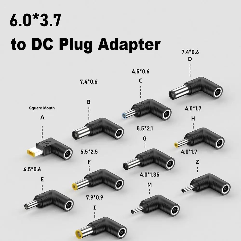 for HP Dell Asus Connector DC Plug Converter Laptop 6037 to 5525 Jack Power Adapter