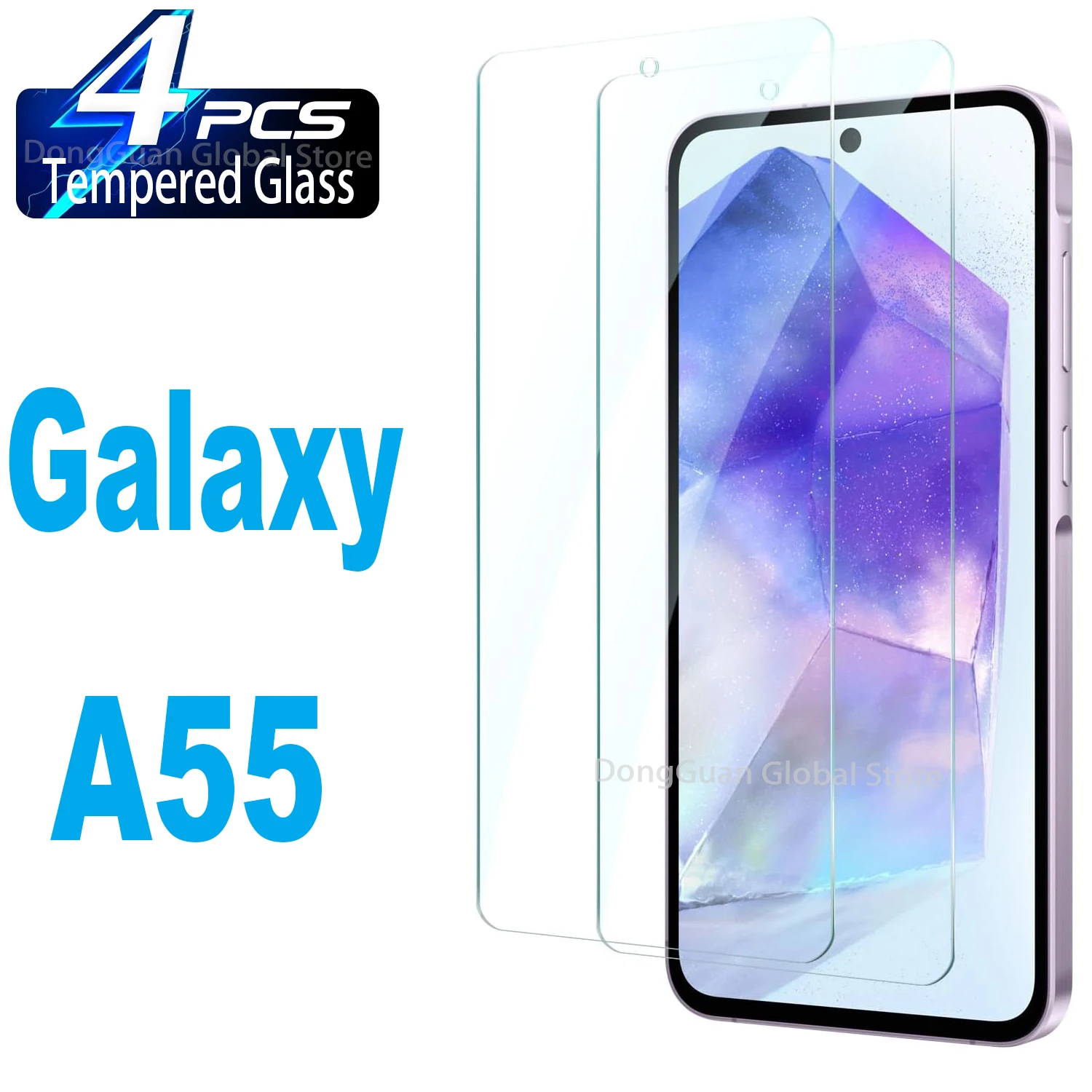 2025 غراء زجاجي جديد لهاتف سامسونج A55 واقي شاشة من الزجاج المقسى فيلم زجاجي #2
