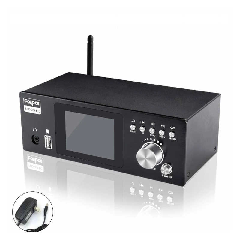 UD951C DSD Decoders 5.1Dolby Support, 3.2inch Color Screen Wireless Surround Support 15m Transmission Y9RF