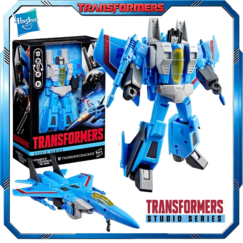 In Stock Hasbro Classic Transformers Toy Studio Series Voyager Class Thundercracker Action Figures Robot Toys Collect 7in Gifts