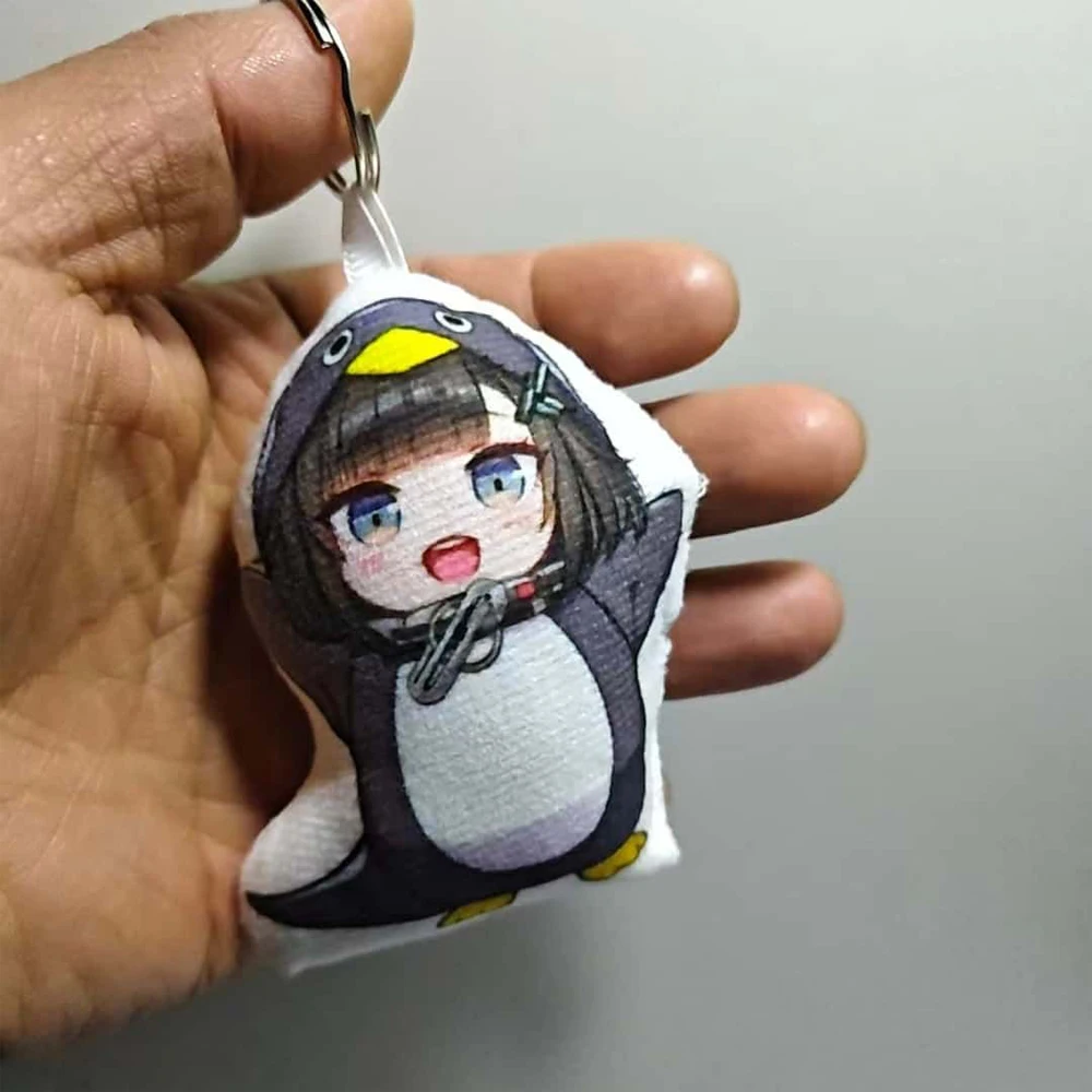 

2pcs Set Funny Pressing Can Make Sound Gugugaga Penguin Administrator Plush Toy Game Character Bag Keychain Pendant Plushie Doll