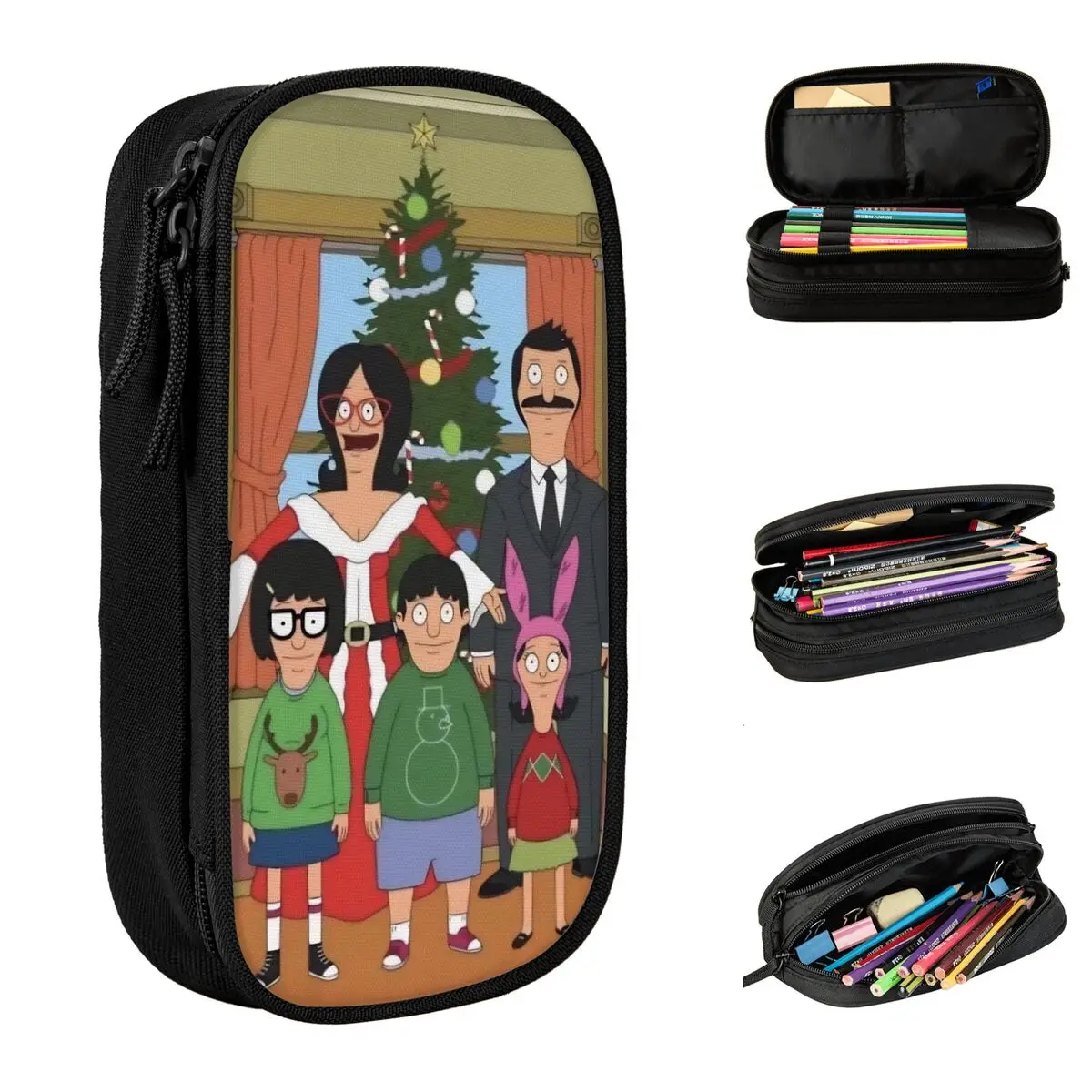 b-bobs-burgers-thanksgiving-merch-pen-box-grande-capacidade-material-de-escritorio-bolsa-de-lapis-presente-surpresa