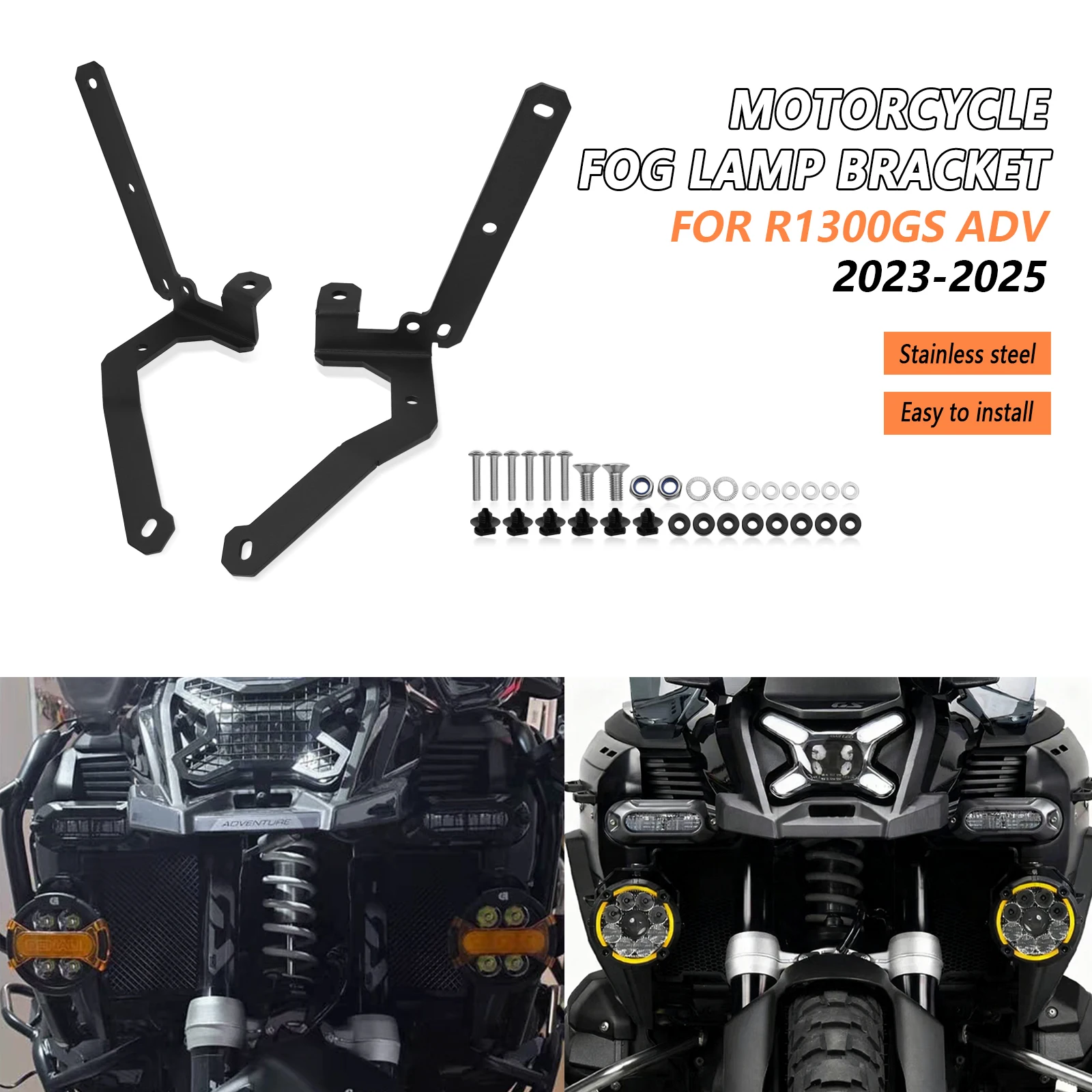 For BMW R 1300 GS ADV R1300GSA R1300GS Adventure 2023 2024 2025 Motorcycle Auxiliary Lights Bracket Fog Lights Mount Bracket