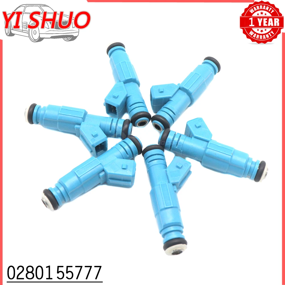 Car 6pcs Fuel Injectors Nozzle 0280155777 852-12225 For Holden WH WK VT Statesman Commodore VQ VR VN VG VP VS VS 3.8L 5.0L