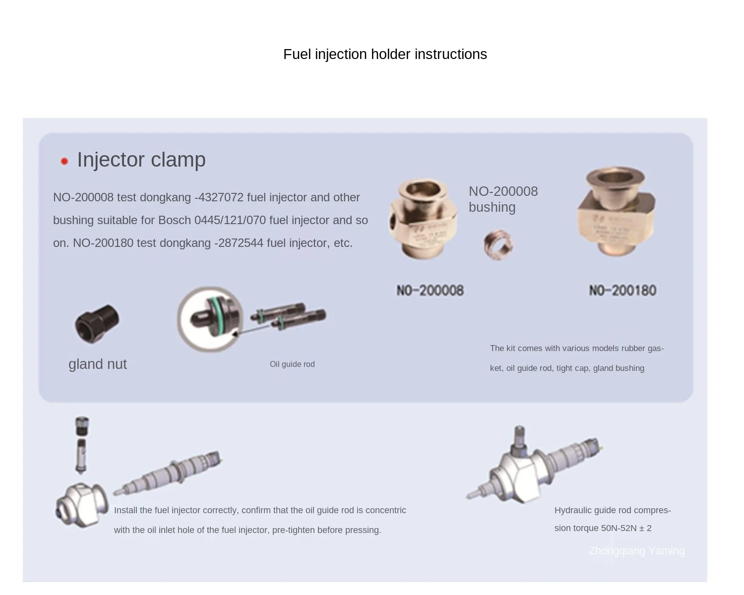 For Cummins Injector Repair Kit Solenoid Valve Disassembly and Assembly Measuring Tool