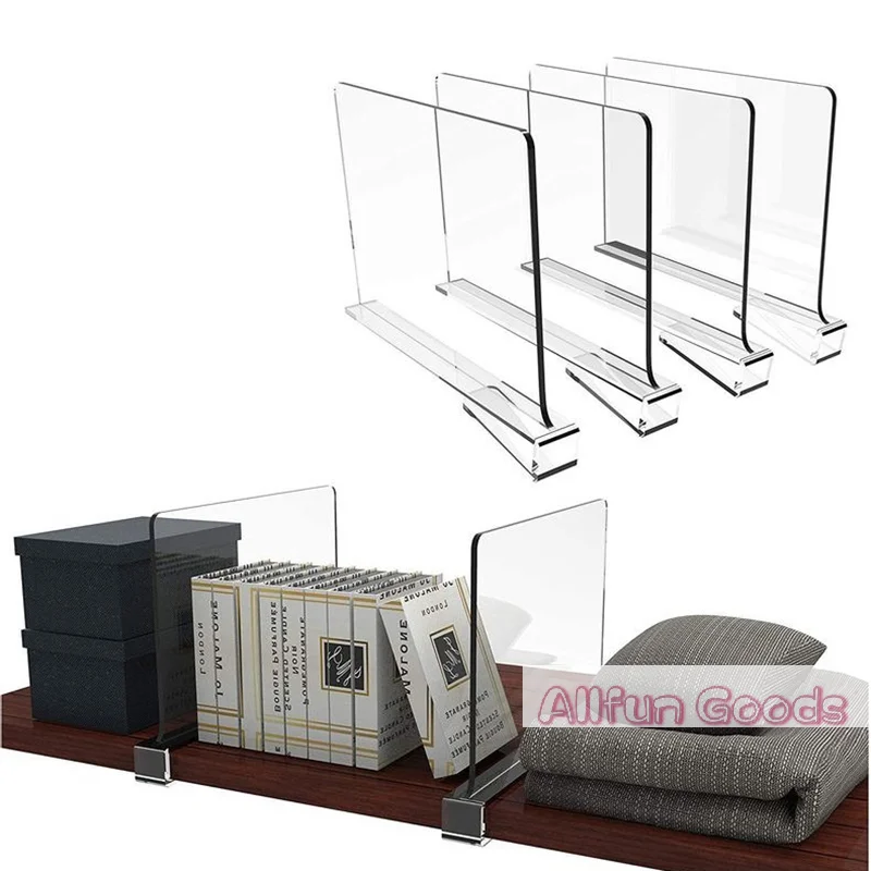 Acrylic Dividers Shelf Divider For Closets Organizers With Wooden Shelves Shelf Dividers Closet Purses Separators Shelf Divider
