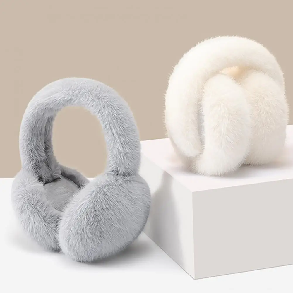 Imitation Rabbit Ear Muffs New Thermal Earmuffs Autumn Winter Cycling Thickened Foldable Ear Ear Cover Lady Earmuffs