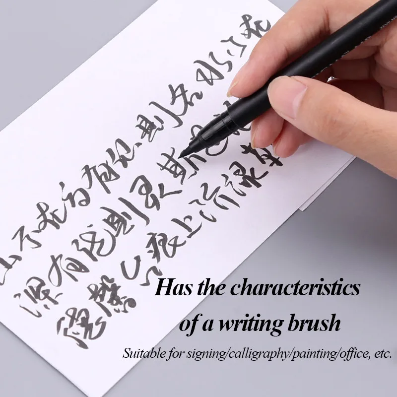 SAKURA Soft tip Brush calligraphy pen Hand-painted Hook Line Pen Sponge Tip Smooth Ink Flow Writing Artistry Chinese brush