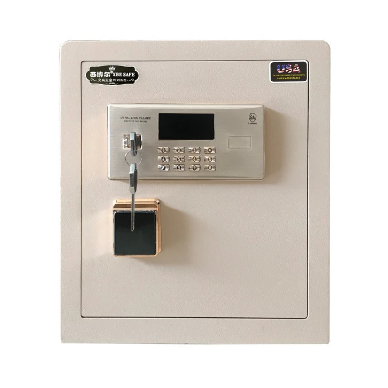 

Сейф для отпечатков пальцев, домашний офис, CK450, электронный пароль, цельнометаллический сейф, противоугонный настенный сейф