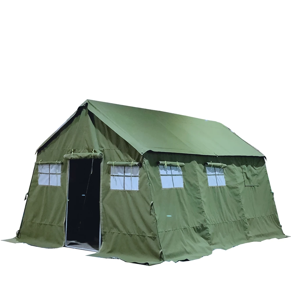 12ft*15ft big size or customized size green canvas tent for camping