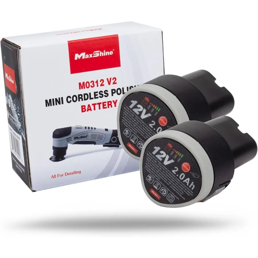 

Сменный аккумулятор для мини-аккумуляторной полировщики V2, литиевая батарея емкостью 2000 мАч, 12 В с индикатором реального времени Power-Boo