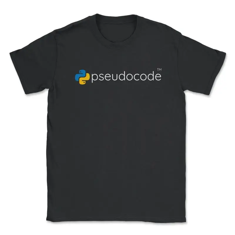 Divertida camiseta de ciencia de datos pseudocode de programación de pitones