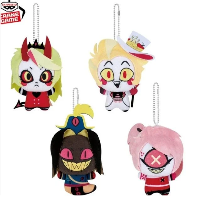

New ANime Hazbin Hotel Plush Lucifer Niffity Figure Keychain Pandent Cartoon Plushies Cute 10cm Stuffed Doll Decoration Gifts
