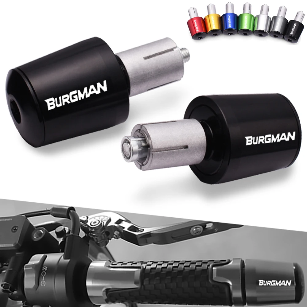 

For SUZUKI BURGMAN AN 650 400 250 125 200 AN125 AN250 AN400 AN650 Motorcycle Accessories Handlebar Grips Handle Bar Cap End Plug