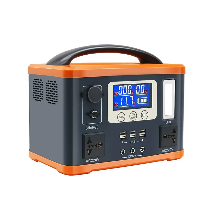 Portable Solar Generator Battery 220V Power Bank Portable Air Compressorc Pump Power Station 500Wh Battery Station