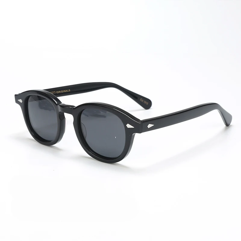 Johnny Depp Sonnenbrille für Herren und Damen, polarisierte Sonnenbrille im Lemtosh-Stil, Marken-Vintage-Acetat-Rahmen für Herrenbrillen