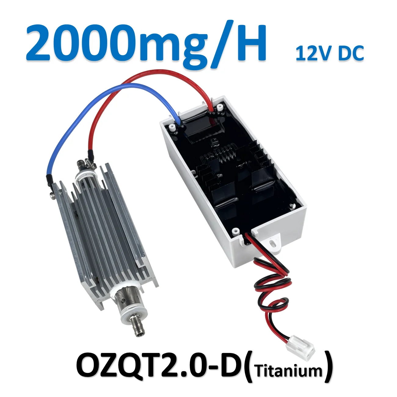 AQUAPURE 12V DC Electrodo de titanio súper estable Módulo de ozono Generador de ozono Parte Tubo de cuarzo
