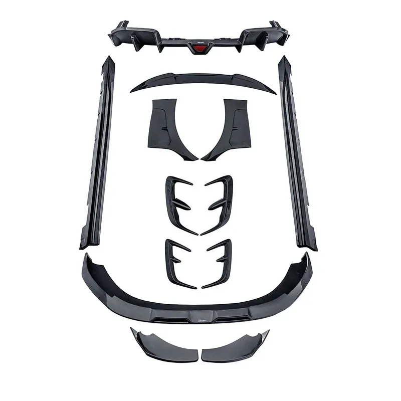 Runde Hight Quality Real Carbon Fiber Body Kit SU7 Upgr CMST Style Body Kits With Front Lip Side Skirts Spoiler