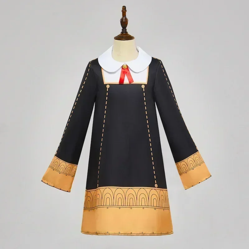 أزياء الهالوين لعام 2025 أزياء أنيمي فاميلي التأثيرية أنيا Vervalser Jurk Voor Meisjes أزياء الهالوين للأطفال Jurken Hoofdtooi