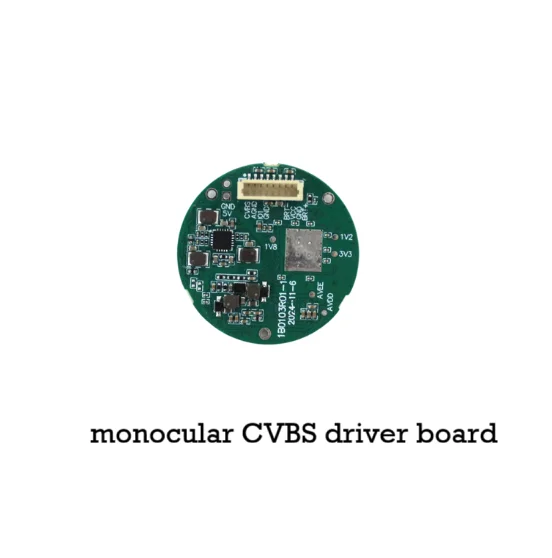 monocular driver board with cvbs interface for 0.39"/0.49"/0.5"/0.6"/0.72"/1.03" micro OLED displays