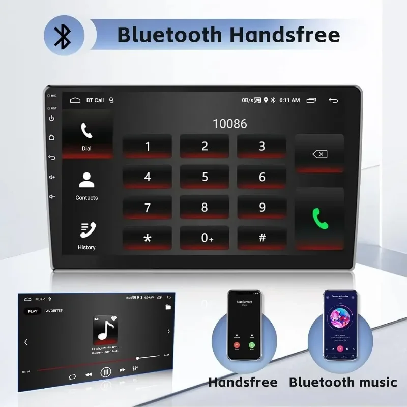 Radio estéreo para coche de 10 pulgadas, GPS para juegos de coche, Navi Android 13 con Carplay y Android, Compatible con ForRam 2009-2012