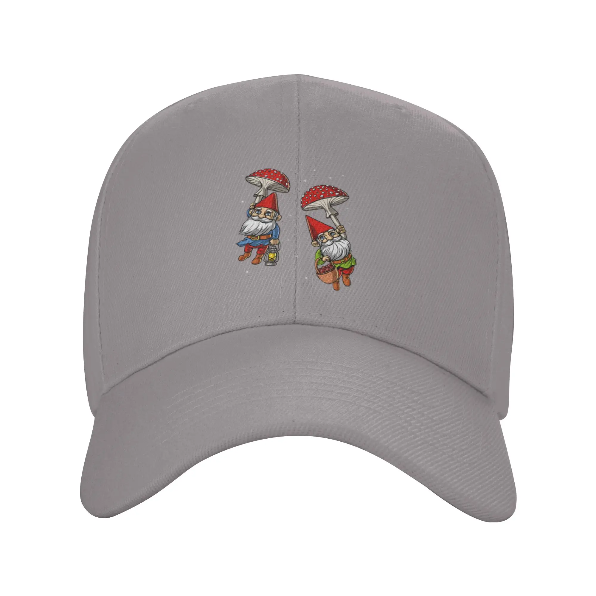 Hot Sale Mushroom Gnomes Baseball Cap  Trendy Gift Sun Cap  Casual Dating Sun Cap