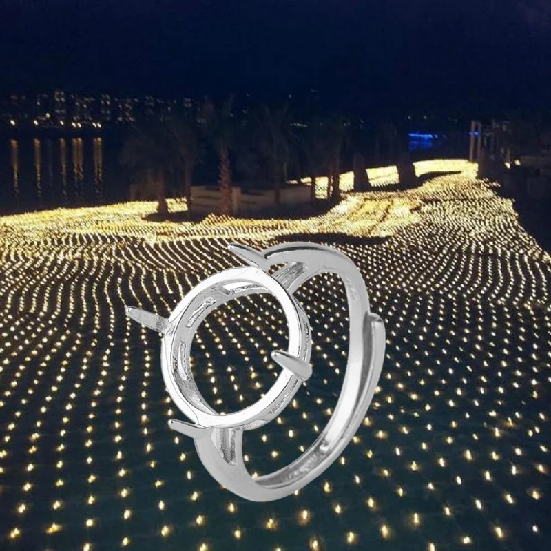 _ Пустая основа для кольца, подходит для стеклянных кабошонов, рамка для самодельных колец, аксессуары для изготовления ювелирных изделий 5 мм