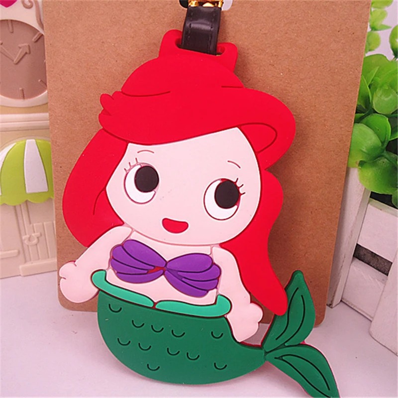 MINISO Princess biancaneve cenerentola Auraro Ariel Cosplay portachiavi in PVC portachiavi puntelli accessori ciondolo zaino regali di natale