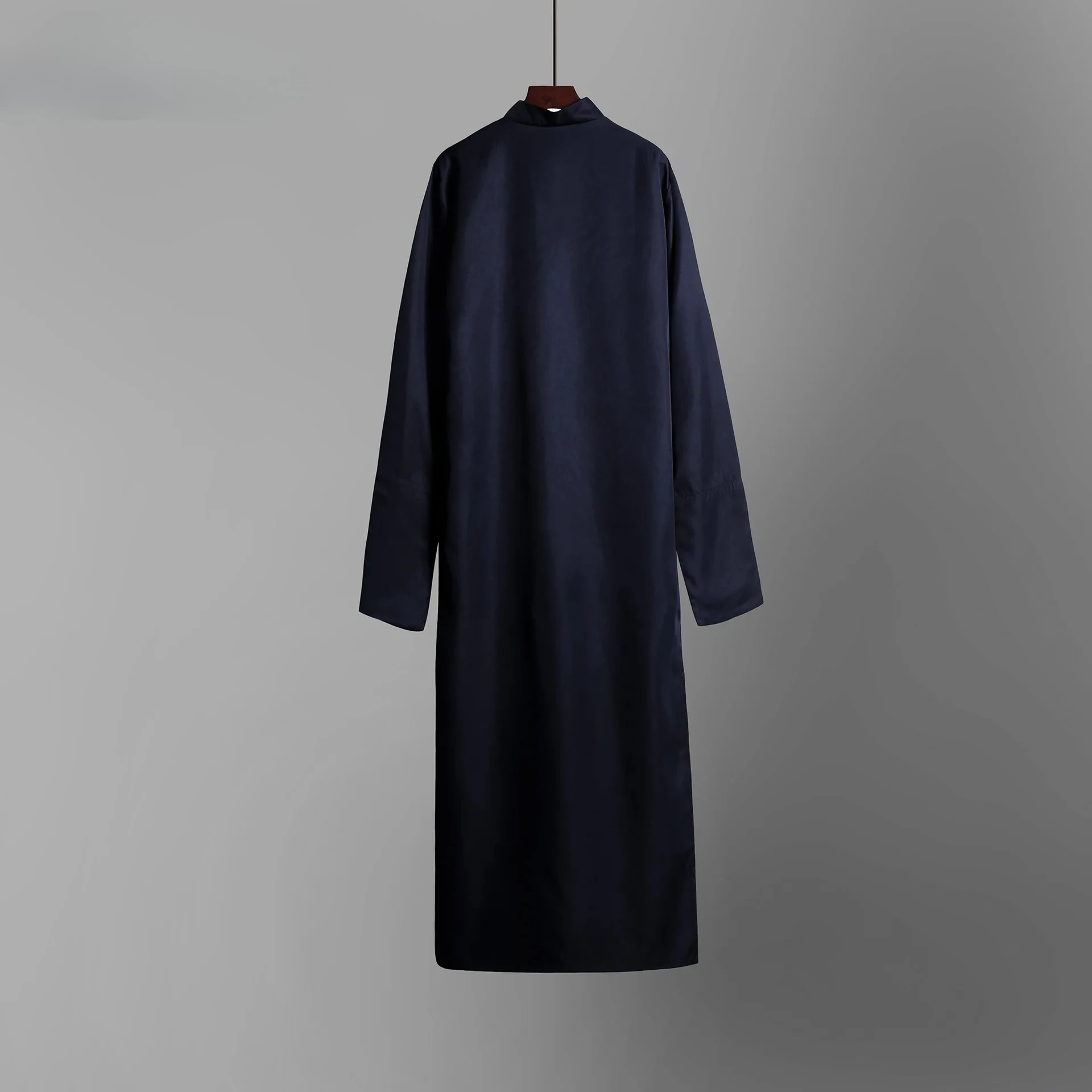 بدلة تونيك صينية كروسستالك فساتين الماندرين التقليدية للرجال سترة طويلة أداء الجناح تشون كونغ فو #5