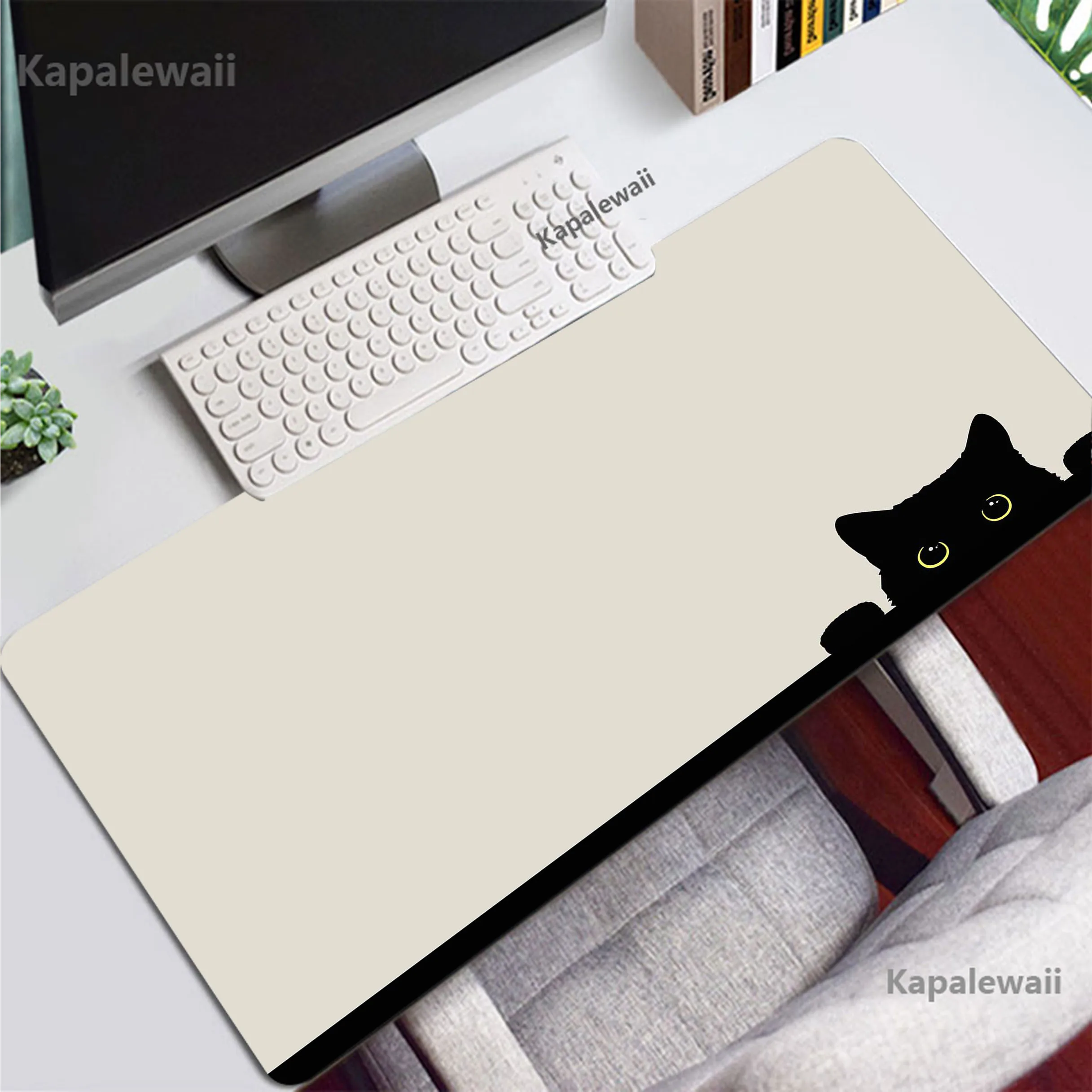 

Bongo Cat Kawaii Anime Large Mousepad Game Mouse Pad Gamer Mouse Mat Gaming Accessories Keyboard Pads Speed Desk Mat 90x40cm