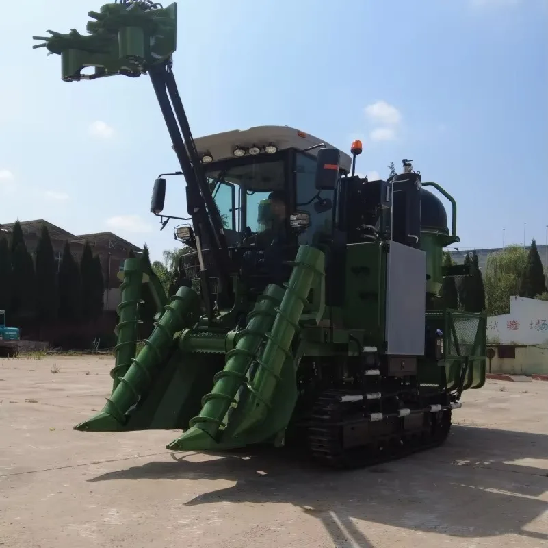 Sugarcane Combine Harvester Cane Cutting Machine Self Propelled Harvester Farm Equipment OEM Customized