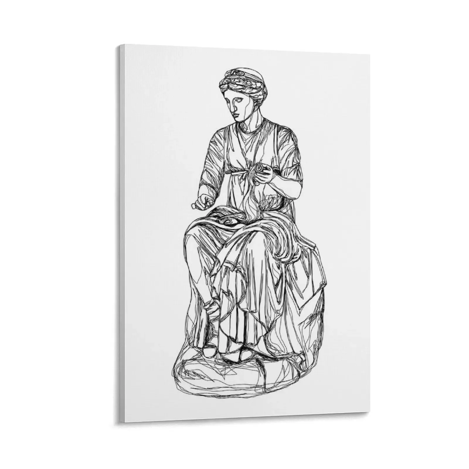 

Clio Greek Muse of History Canvas Painting Decorative painting for bedroom anime posters decor