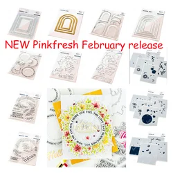 Flowers Arch Frame Cut Dies Hot Foil Plate Stamps and Layered Stencils Sets Diy Greering Cards Template Scrapbooking Decoration