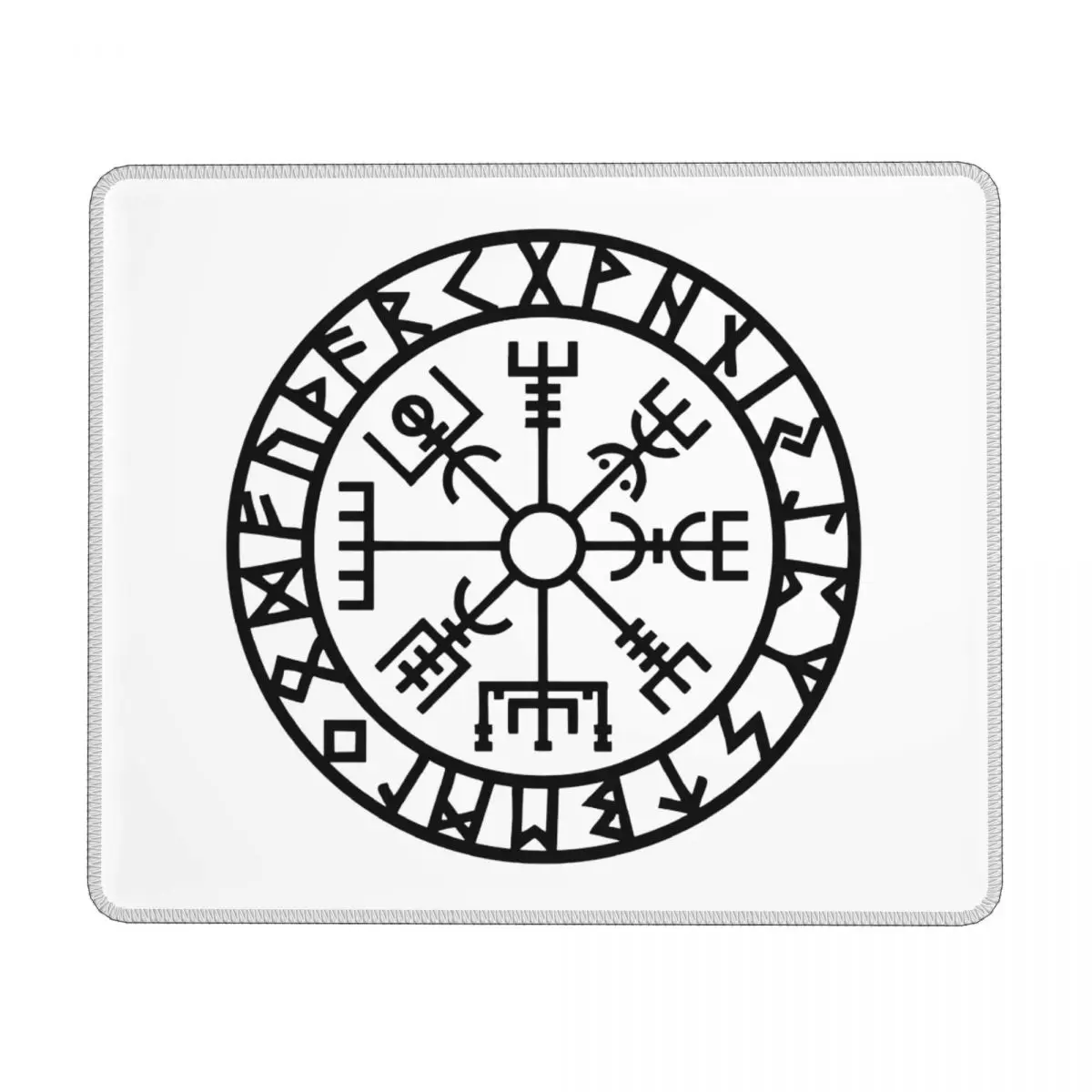 Navigator Compass Horizontal Print Mouse Pad Viking Symbol Fantasy Rubber Mousepad Anti-Slip Aesthetic Table Mouse Pads