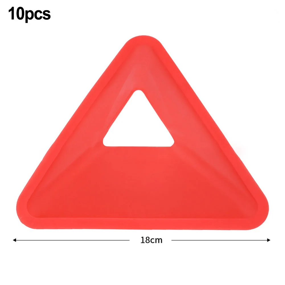 Soccer Logo Plate Field Marking Wear-resistant 18*4.5cm 18g/PCS PE Outdoor Sports Football Training Team Sports