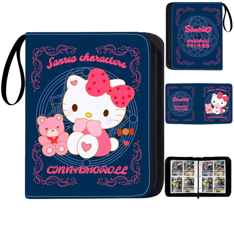 Kuromi My Melody Pochacco Pudding Dog Card Collection Photo Album Loose-Leaf Zipper Business Card Holder Children's Fashion Gift