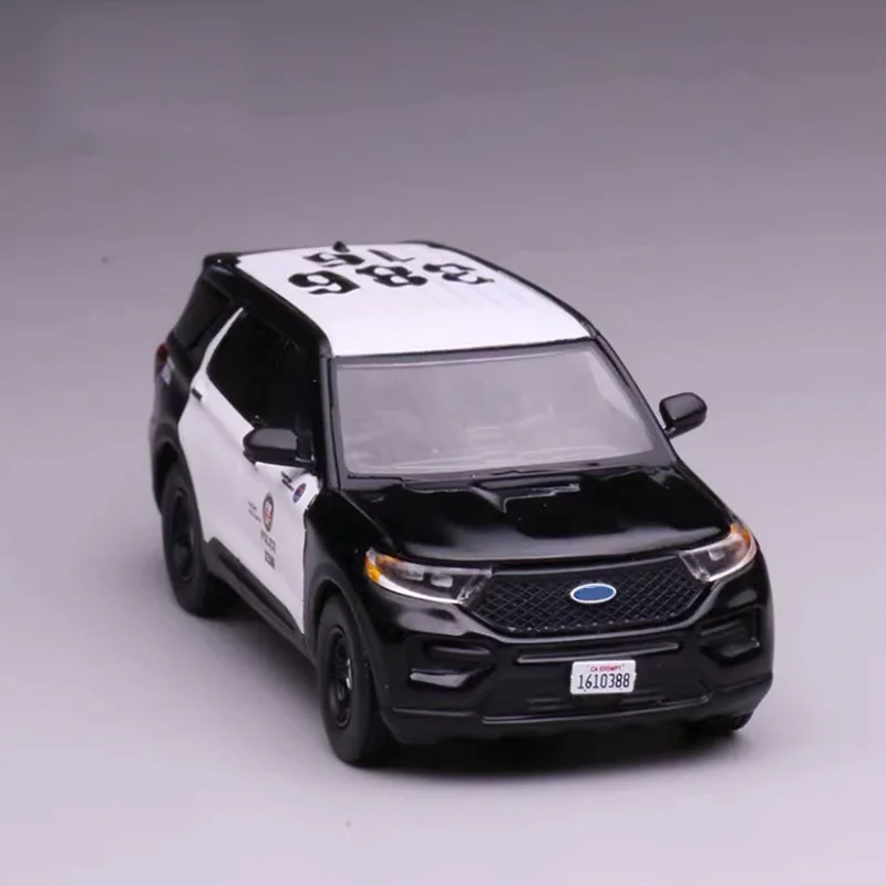 596 Diecast 1:64 Scale Explorer Police Alloy Car Model Collection Souvenir Gift Static Display Oranment