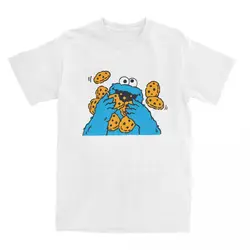 Vintage Big Cookies Monsters T Shirt for Men Women Cotton Tees Shirt Gift Idea Tops