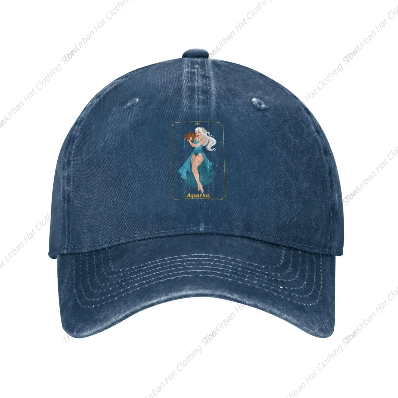 Beautiful Aquarius Sign Baseball Cap Women Men Hat Vintage Cowboy Caps Trucker Sun Hats