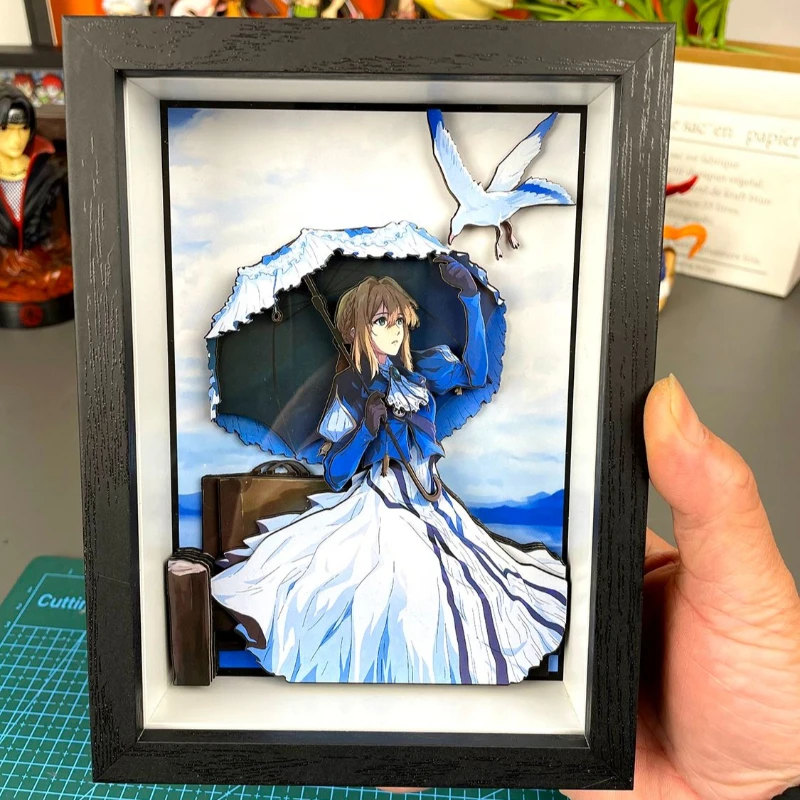 

Violet Evergarden Decorative paintings anime merchandise figurines decorations three-dimensional tables handmade gifts