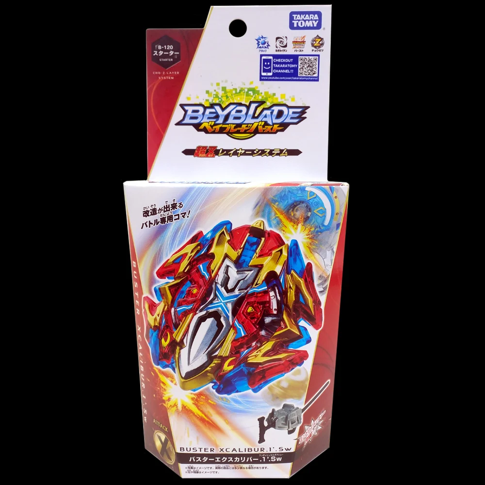 

Оригинальный набор TAKARA TOMY BEY Burst B-120 Starter Buster Excalibur. 1 '. Sw BLADE