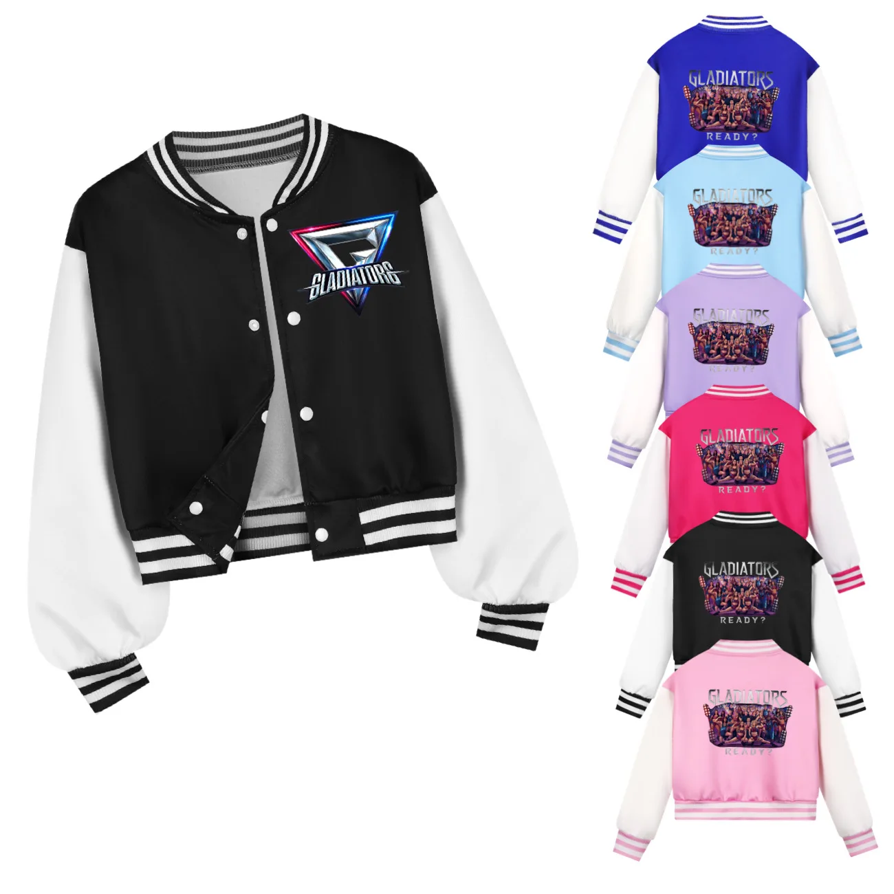 Gladiator Are You Ready Kids Baseball Uniform Spring Autumn Fashion Casual Hoodie Sweatshirt for Boys And Girls Baby Costume