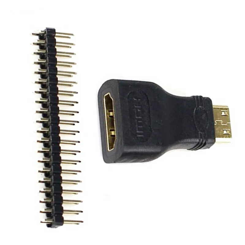 3 In 1 untuk Raspberry Pi Zero Adapter Kit Mini HDMI To HDMI Adapter + Micro USB To USB Female OTG Cable + 20 Pin Male GPIO Header
