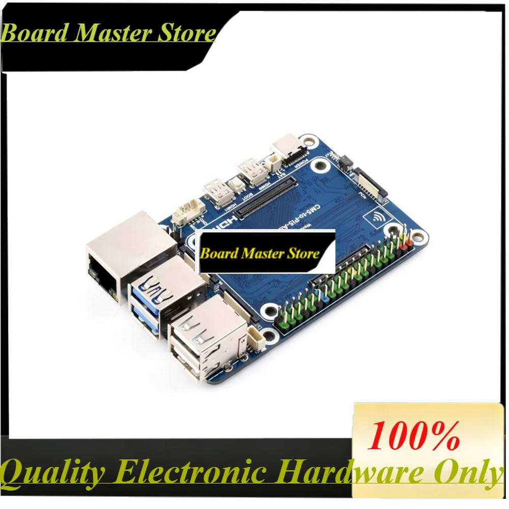 BoaMasMCM5 To Pi 5 Adapter Board For Raspberry Pi 5 Alternative Solution For Raspberry Pi 5 Onboard Audio Header Supports Connec
