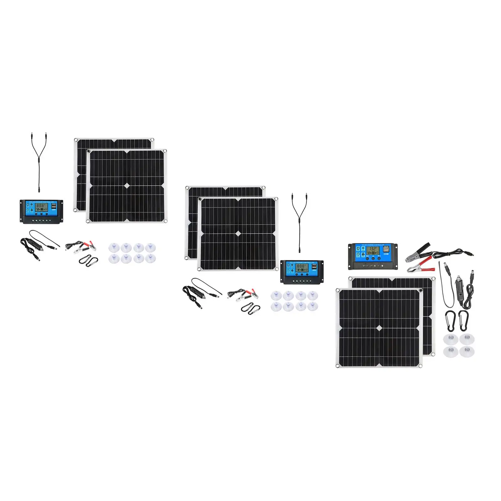 

50 Watt Solar Panel r with Controller System with Pv Connector Wire Pv Module Solar Panel Kit for Outdoor Camping
