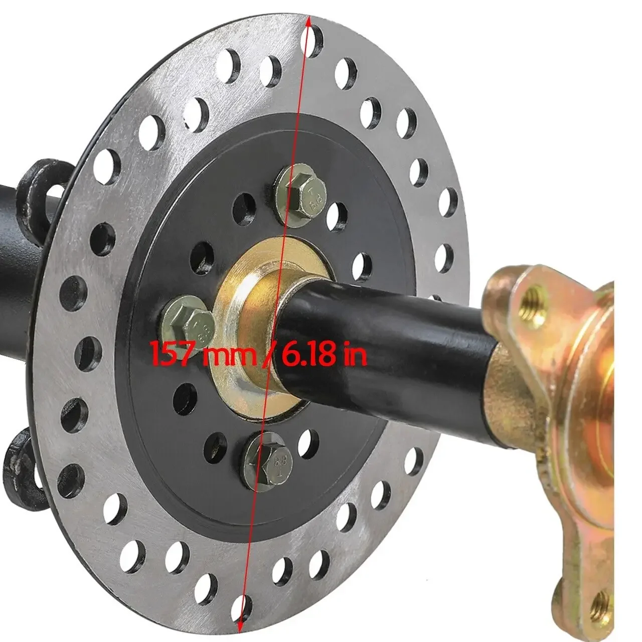 TDPRO 1000W 48V Brushless Electric Differential Motor 3400rpm 860mm Rear Axle Kits for Golf Cart Trike Drift ATV Quad Scooter