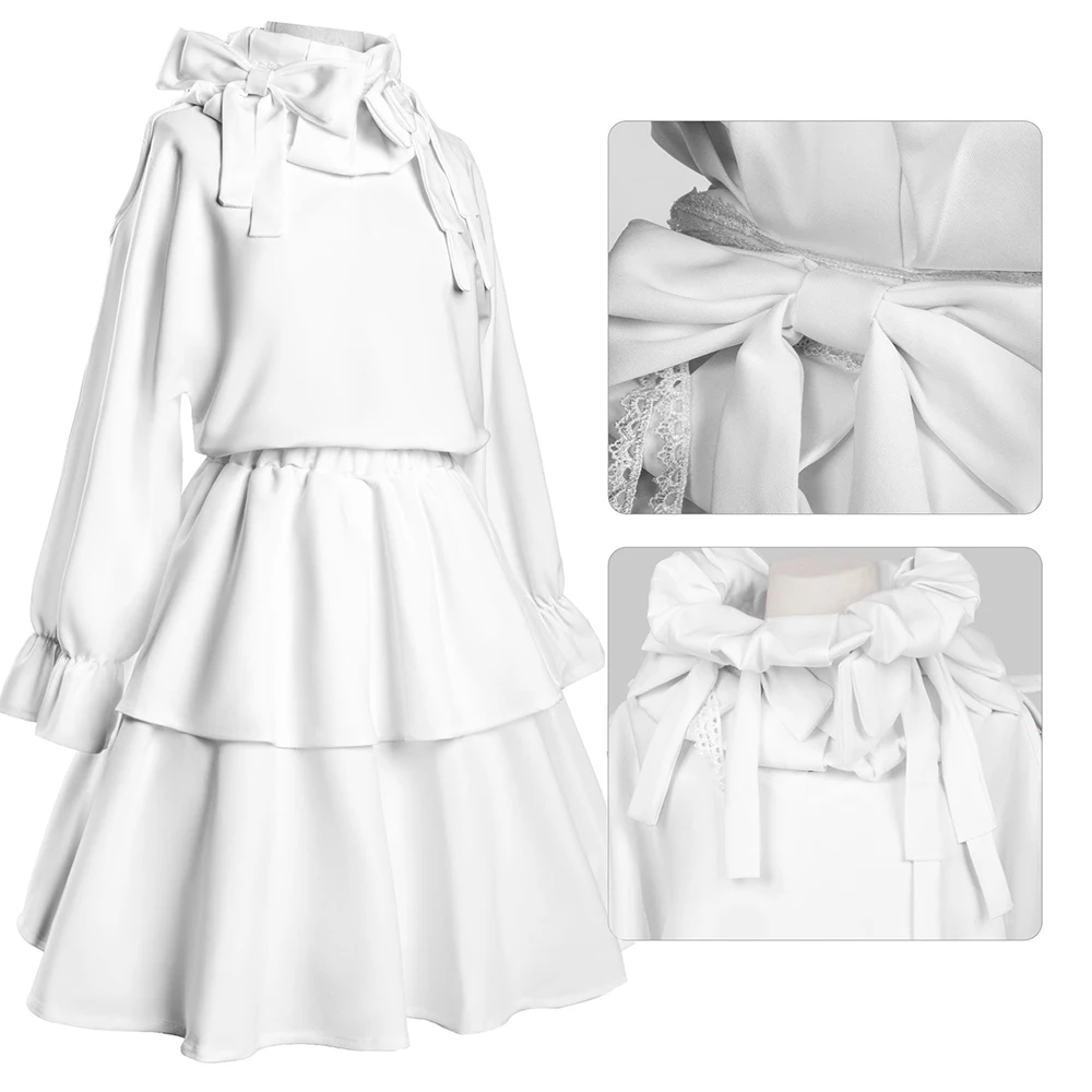 

New 2025 Anime Alien Stage Sua Cosplay Costume Girl Lolita Dress Bow Princess Uniform Halloween Clothes Outfits